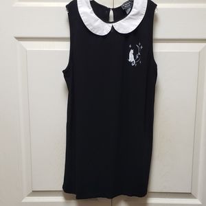Cute cat and moon sleeveless top